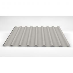 Luxmetall Trapezblech Dach D-20/138, Stahl, grauweiß verschiedene Stärken, Breite: 1,10 m, Länge: wählbar von 0,15 bis 11,00 m
