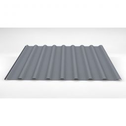 Luxmetall Trapezblech Dach D-20/138, Stahl, weißaluminium verschiedene Stärken, Breite: 1,10 m, Länge: wählbar von 0,15 bis 11,00 m