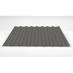 Luxmetall Trapezblech Dach D-20/138, Stahl, graualuminium Stärke: 0,50 mm, Breite: 1,10 m, Länge: wählbar von 0,15 bis 9,00 m