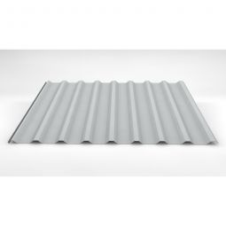 Luxmetall Trapezblech Dach D-20/138, Stahl, reinweiß verschiedene Stärken, Breite: 1,10 m, Länge: wählbar von 0,15 bis 11,00 m