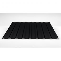 Luxmetall Trapezblech Dach D-20/138, Stahl, schwarz Stärke: 0,50 mm, Breite: 1,10 m, Länge: wählbar von 0,15 bis 9,00 m