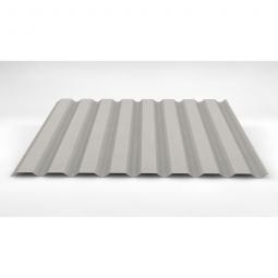 Luxmetall D-20/138 Stahltrapez Wand grauweiß verschiedene Stärken, Breite: 1,10 m, Länge: wählbar von 0,15 bis 11,00 m