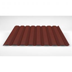 Luxmetall D-20/138 Stahltrapez Wand ziegelrot Stärke: 0,50 mm, Breite: 1,10 m, Länge: wählbar von 0,15 bis 9,00 m