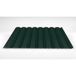 Luxmetall D-20/138 Stahltrapez Wand moosgrün Stärke: 0,50 mm, Breite: 1,10 m, Länge: wählbar von 0,15 bis 9,00 m