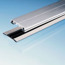 ALWO Oberprofilsystem Klemmset 8202/4 pressblank Montageprofil aus Aluminium, zur Verlegung von flachen Platten, Breite 60 mm, mit Flachrippendichtung