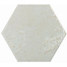Wellker Wandfliese Alma Weiss Hexagon glasiert glänzend Rundkante 13x15 cm Stärke 7 mm auch als Muster erhältlich