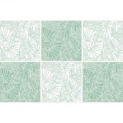 Windhager Fliesenaufkleber Okapi 15x15 cm Fliesenfolie Wasserfest, hitzebeständig und flexibel bis zu 30 Tage neu positionierbar