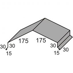 Luxmetall Winkelfirst Nr. 26 Stahl Bei der Individualisierung kann die gewünschte Farbe eingetragen werden, Länge wählbar von 0,50 bis 3,50 m