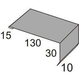 Luxmetall Windleitblech Stahl für D-20/138 und D-18/76 Bei der Individualisierung kann die gewünschte Farbe eingetragen werden, Länge wählbar von 0,50 bis 3,50 m