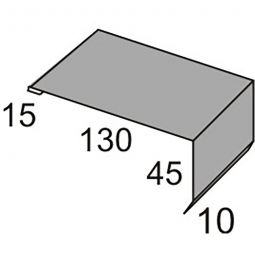 Luxmetall Windleitblech A Stahl für D-35/207 Bei der Individualisierung kann die gewünschte Farbe eingetragen werden, Länge wählbar von 0,50 bis 3,50 m