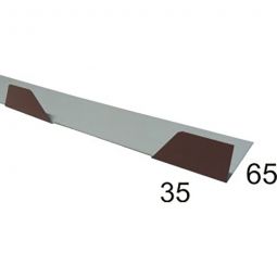 Luxmetall Zahnblech Stahl 0,75 mm für D 35/207 Länge wählbar von 0,50 bis 3,50 m