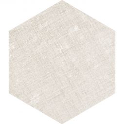 Wellker Fliesen Hexagon Fabric Ivory glasiert matt Rundkante 51,5x25 cm Stärke 9 mm auch als Muster erhältlich