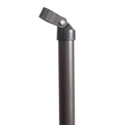 Alberts Strebe anthrazit-metallic 10 Jahre Garantie gegen Durchrosten, 3,4 cm Streben- und Schellendurchmesser, mit fest montierter Strebenkappe