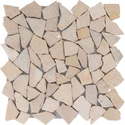 Natursteinmosaik Polymosaik Poly Tan 30,5x30,5 cm Mosaikfliesen auch als Muster erhältlich