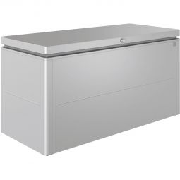 Biohort Aufbewahrungsbox LoungeBox silber-metallic Design-Gartenbox für hohe Ansprüche, Regenwasserdicht und abschließbar