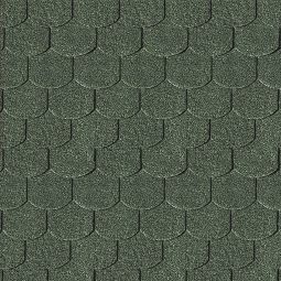 Karibu Dachschindeln Biberschwanz Dunkelgrün Bitumenschindeln Inhalt 3m²