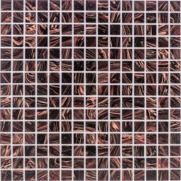 Glasmosaik Kupfer Denkelbraun 32,7x32,7 cm Mosaikfliesen 4 mm auch als Muster erhältlich