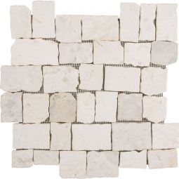 Natursteinmosaik Multiformat Marmor Murcino Creme 30x30 cm Mosaikfliesen auch als Muster erhältlich