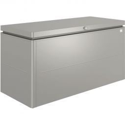 Biohort Aufbewahrungsbox LoungeBox quarzgrau-metallic Design-Gartenbox für hohe Ansprüche, Regenwasserdicht und abschließbar