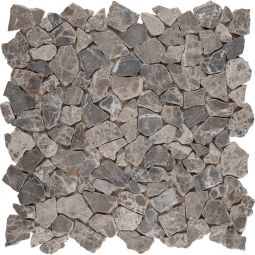 Natursteinmosaik Polymosaik Poly Marron Emparador Dark 30,5x30,5 cm Mosaikfliesen auch als Muster erhältlich