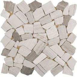 Natursteinmosaik Polymosaik Poly Grey / Stripes 30,5x30,5 cm Mosaikfliesen auch als Muster erhältlich