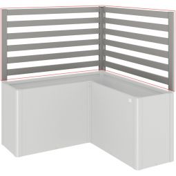 Biohort Rankgitter L-Form für Hochbeet und Pflanzbeet Belvedere quarzgrau-metallic 91 cm hoch, nicht kombinierbar mit Schneckenschutz oder Frühbeetaufsatz
