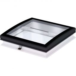 VELUX MSG Solar-Hitzeschutz-Markise Flachdach weiß mit weiße Schiene Drahtloser Sonnenschutz mit effektiver Hitzereduktion