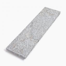 Seltra Natursteine Abdeckplatte BRAVO BASIC Granit grau Oberfläche geflammt, Kanten mit Wassernase, 4x28x100 cm