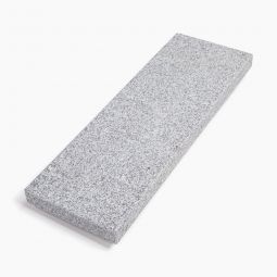 Seltra Natursteine Abdeckplatte/Trittstufe BRAVO BASIC Granit grau allseits gesägt, geflammt, Kanten gefast, 6x35x100 cm