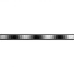 ACO ShowerDrain C Design-Rost Square Edelstahl Duschrinne aus geschliffenem Edelstahl, wird lose eingelegt, Breite: 64 mm