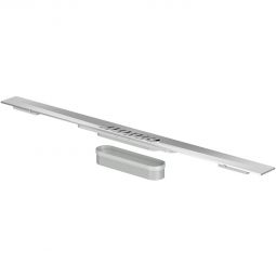 ACO ShowerDrain S+ Duschrinnen Abdeckung Stripes Edelstahl silber Das Duschrinnenprofil mit Längs- und Quergefälle in eleganter Optik aus Edelstahl