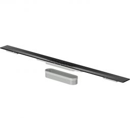 ACO ShowerDrain S+ Duschrinnen Abdeckung Stripes Edelstahl schwarz Das Duschrinnenprofil mit Längs- und Quergefälle in eleganter Optik