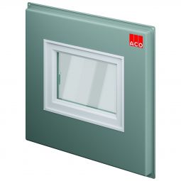 ACO Therm Block Montageplatte druckwasserdichte Montage mit hochwasserdichtem Fenster für Kunststofflichtschächte verschiedene Größen und Stärken