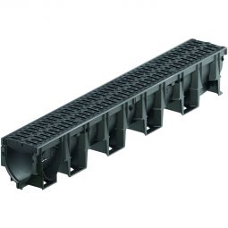 ACO XtraDrain Entwässerungsrinne inkl. Microgrip Rost Aus Polypropylen mit V-Querschnitt und Drainlock-System, verschiedene Belastungsklassen