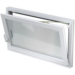 ACO Nebenraumfenster 80x60cm Dreh-/Kippbeschlag Fenster inkl. Griffolive, mit Wärmeschutzverglasung