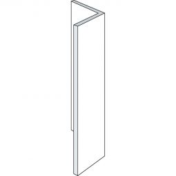 ALWO Seitenblende Abschlusswinkel 188 mm pressblank Montageprofil Abschlusswinkel für Seitenblende 188