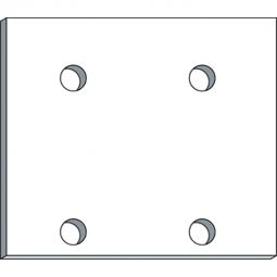 ALWO Oberprofilsystem Profilabschluss Winkel 60 mm weiss Montageprofil Profilabschluss aus Aluminium, Breite 60 mm
