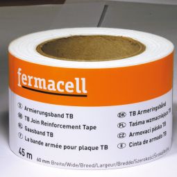 fermacell Armierungsband TB  45 m x 60 mm, weiß, Höchstzugkraft ca. 550N bzw. 5 cm, verrottungsbeständig