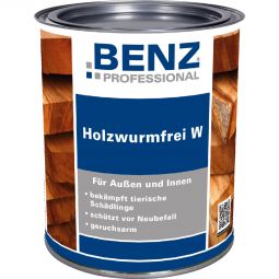 BENZ PROFESSIONAL Holzwurmfrei W farblos für den Innen- und Außenbereich