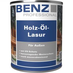 BENZ PROFESSIONAL Holz-Öl-Lasur Holzschutzmittel verschiedene Farben, für alle Hölzer im Außenbereich, als Erst- und Renovierungsanstrich
