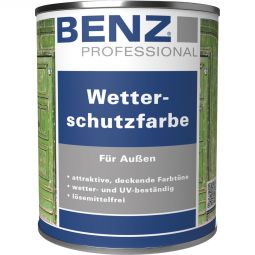 BENZ PROFESSIONAL Wetterschutzfarbe Holzschutzmittel  verschiedene Farben, für alle Hölzer, wetter- und UV-beständig