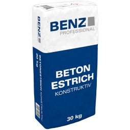 BENZ PROFESSIONAL Beton-Estrich konstruktiv 30 kg Sack, für Estrichkonstruktionen und Betonierarbeiten