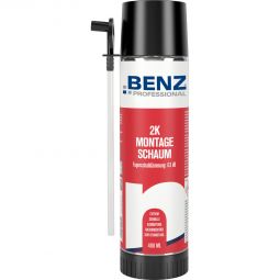 BENZ PROFESSIONAL Zargenschaum 2K 400ml universell einsetzbar, sehr schnelle Aushärtung