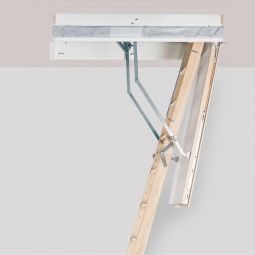 Roto Bodentreppe MR Maßrenovierungstreppe einbaufertig für lichte Raumhöhe von 230-280 cm Die Treppe wird inklusive Lukenkasten und Abdeckung auf Ihr Maß gefertigt