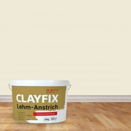 CLAYTEC Lehm-Anstrich CLAYFIX Alt-Weiss 1,5 kg oder 10 kg Eimer