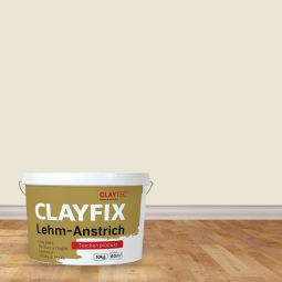 CLAYTEC Lehm-Anstrich CLAYFIX Kolumba Grau 1,5 kg oder 10 kg Eimer