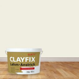 CLAYTEC Lehm-Anstrich CLAYFIX Lilien-Weiss 1,5 kg oder 10 kg Eimer