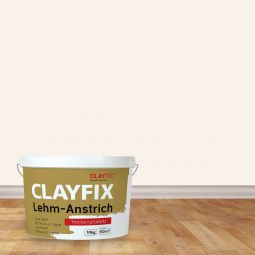 CLAYTEC Lehm-Anstrich CLAYFIX Magnolien-Weiss 1,5 kg oder 10 kg Eimer
