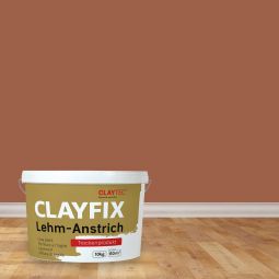 CLAYTEC Lehm-Anstrich CLAYFIX Indisch-Rot 1,5 kg oder 10 kg Eimer