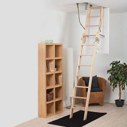 DOLLE Holz Bodentreppe clickFIX 2-teilig, U-Wert 0,49 Dachbodentreppe Leiternteil zum Schieben